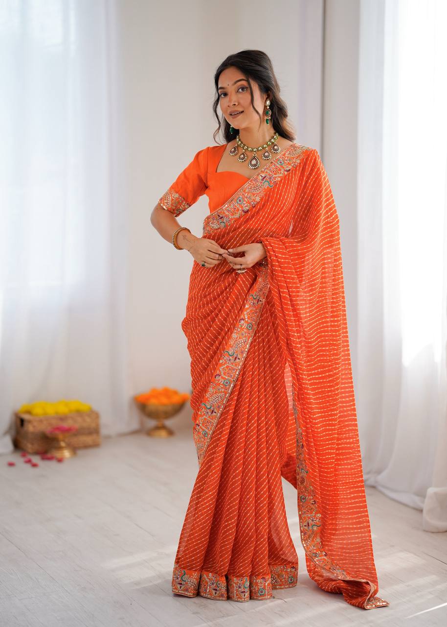 Rang Rasiya Leheriya Saree Collection KD005