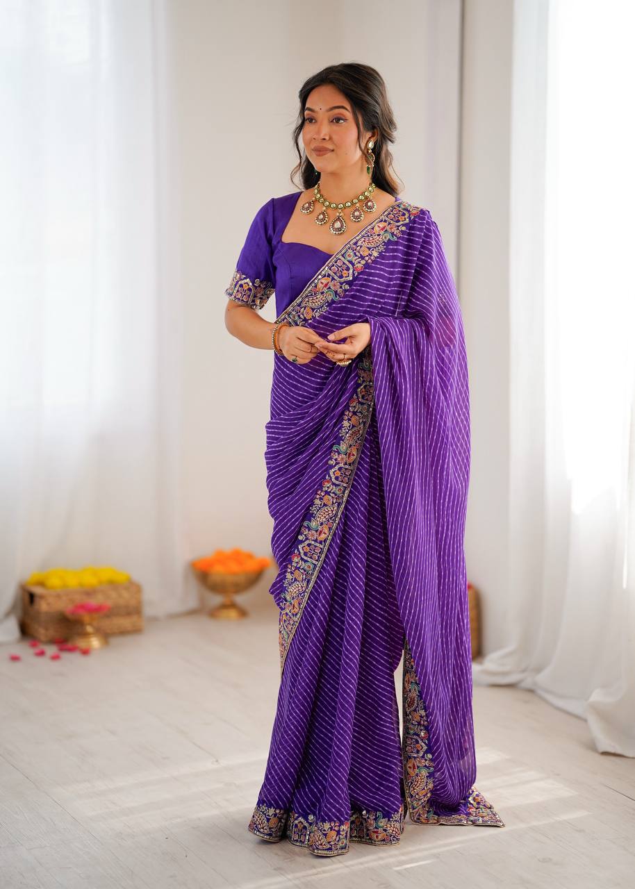 Rang Rasiya Leheriya Saree Collection KD005