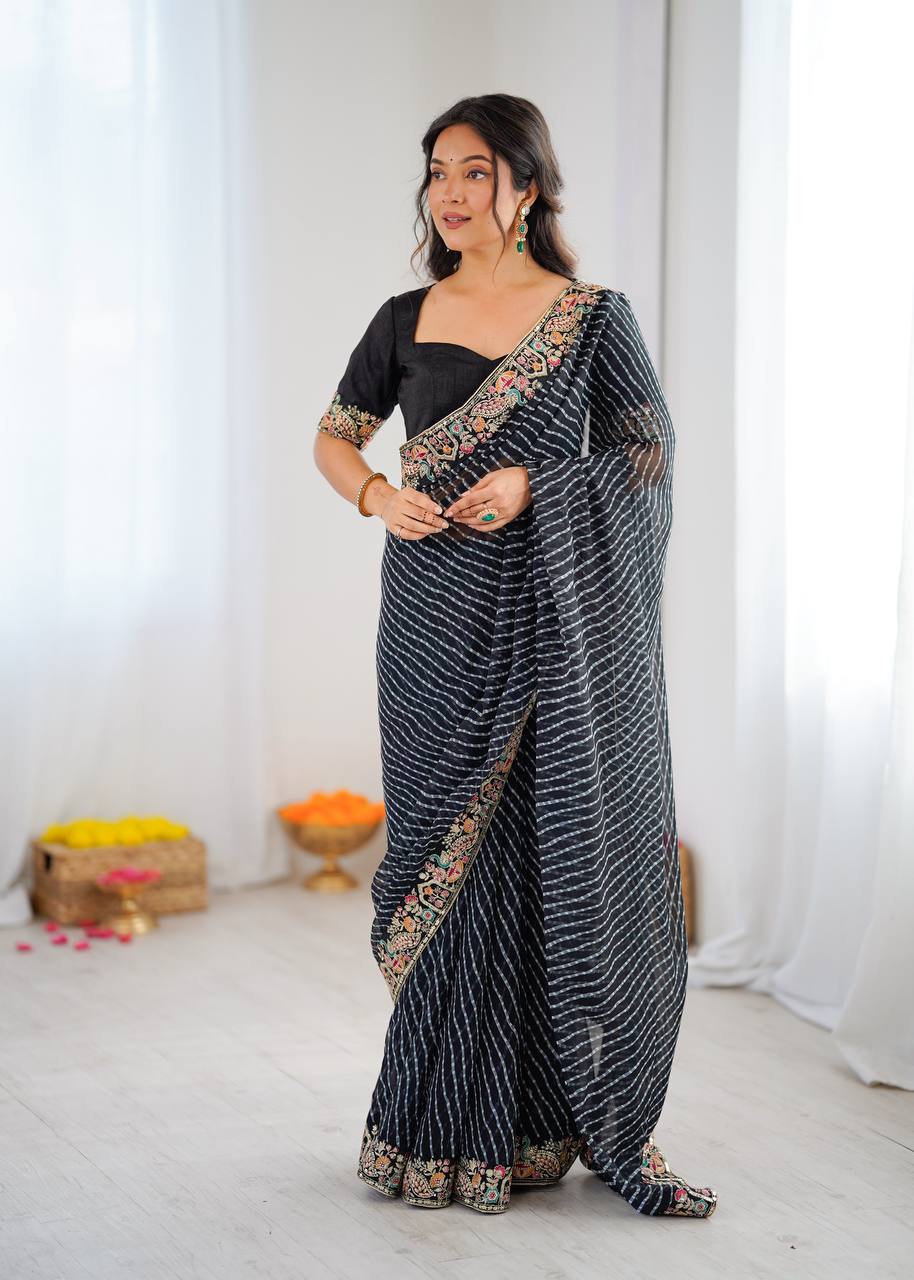 Rang Rasiya Leheriya Saree Collection KD005