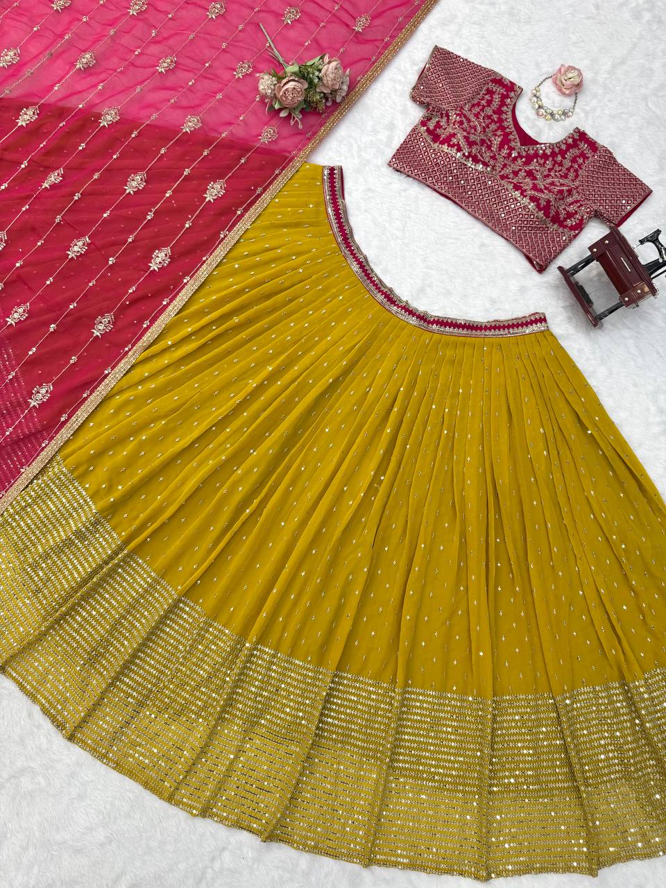 Sunshine Blossom Lehenga Choli Set KDOO1
