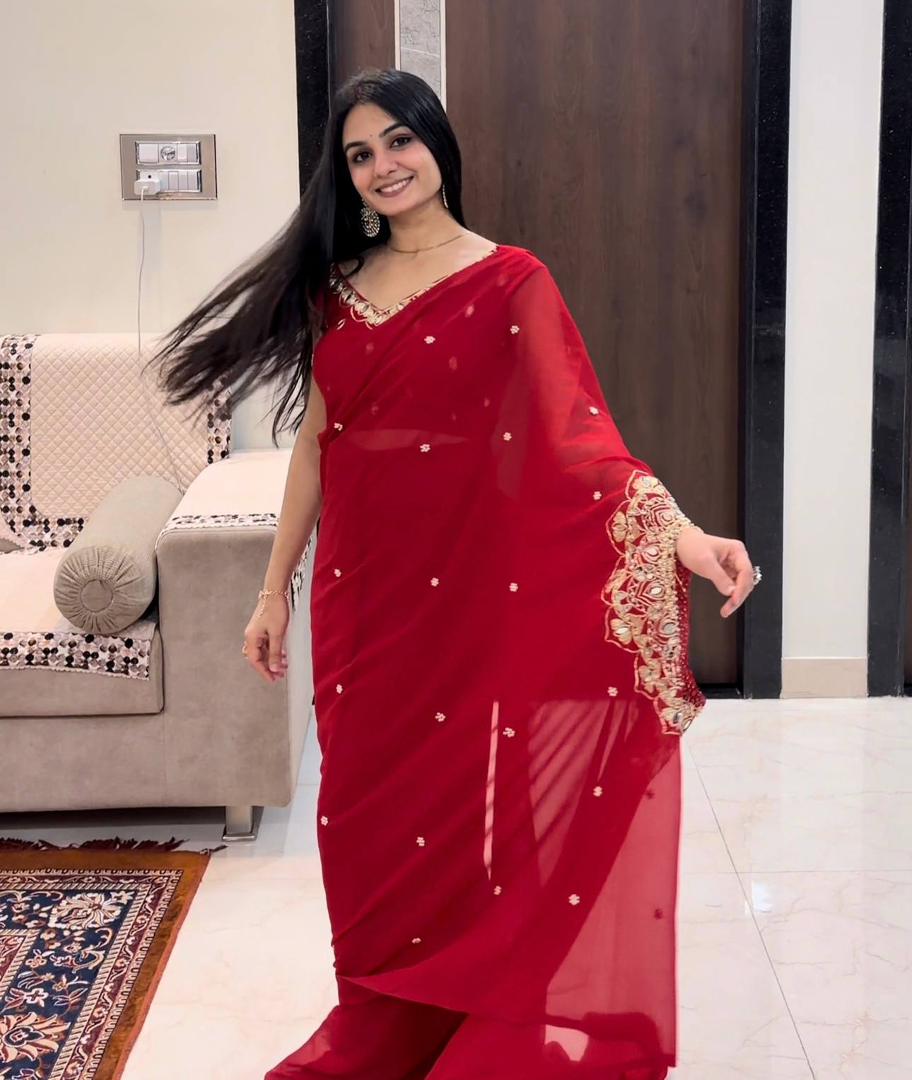 Two Type Wear Elegance Wrapped Saree kdvogue