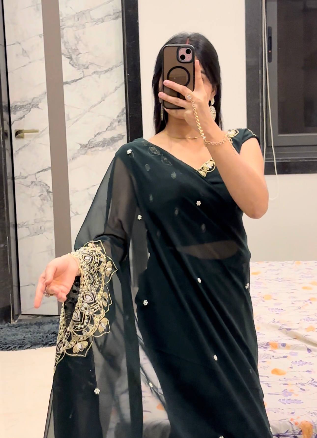 Two Type Wear Elegance Wrapped Saree kdvogue