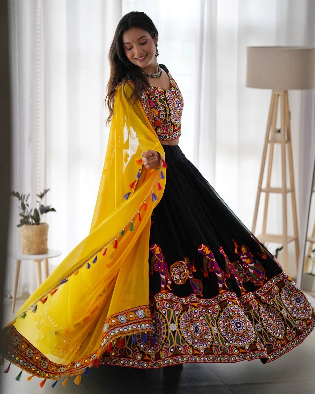 Traditional Kutchi Embroidered Lehenga Choli