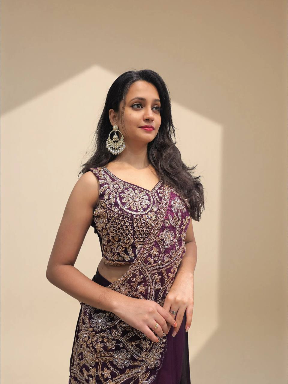 Siya – KD02 Royal Wine Ready-to-Wear Saree