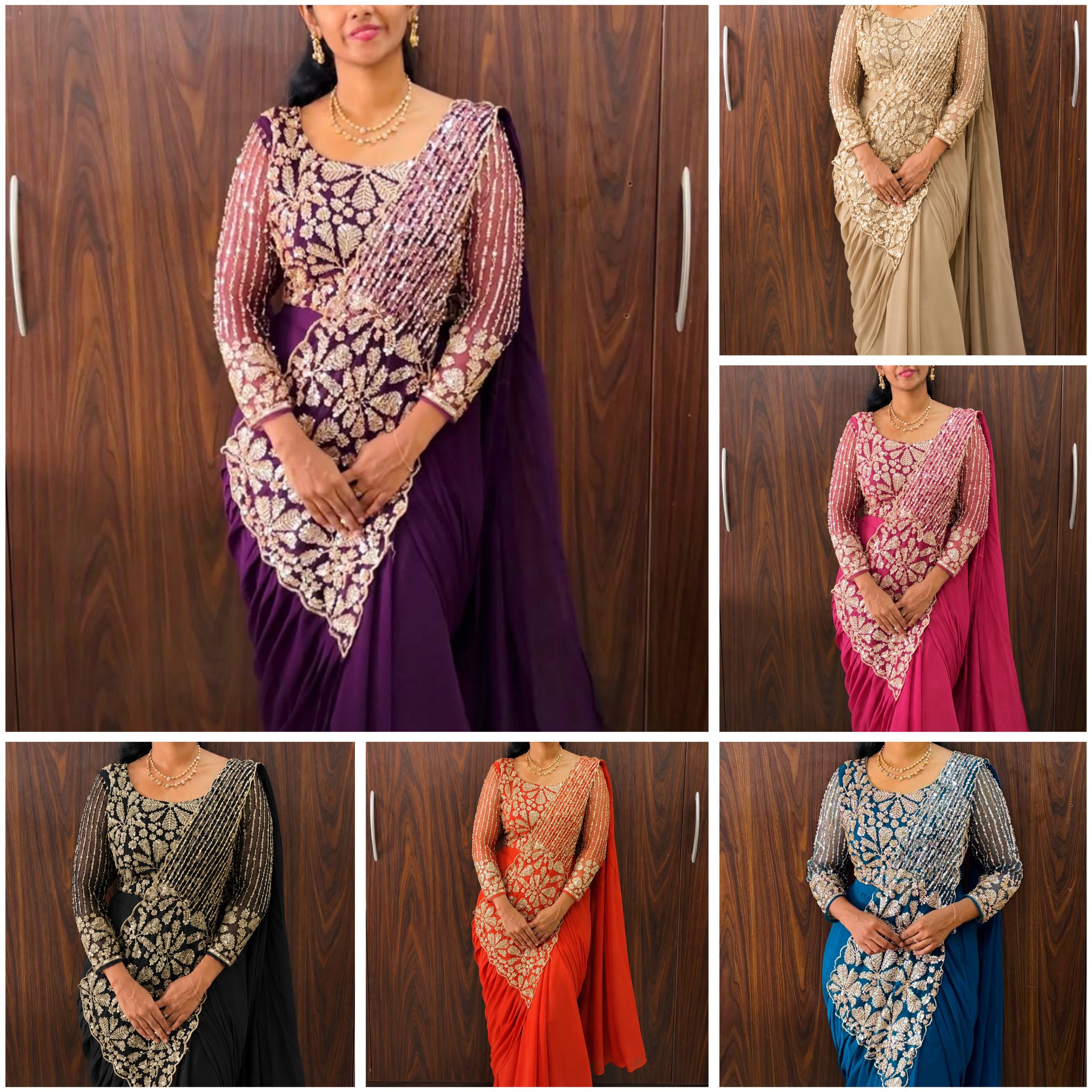 Elegant Occasion Wear Ready-to-Wear Saree
