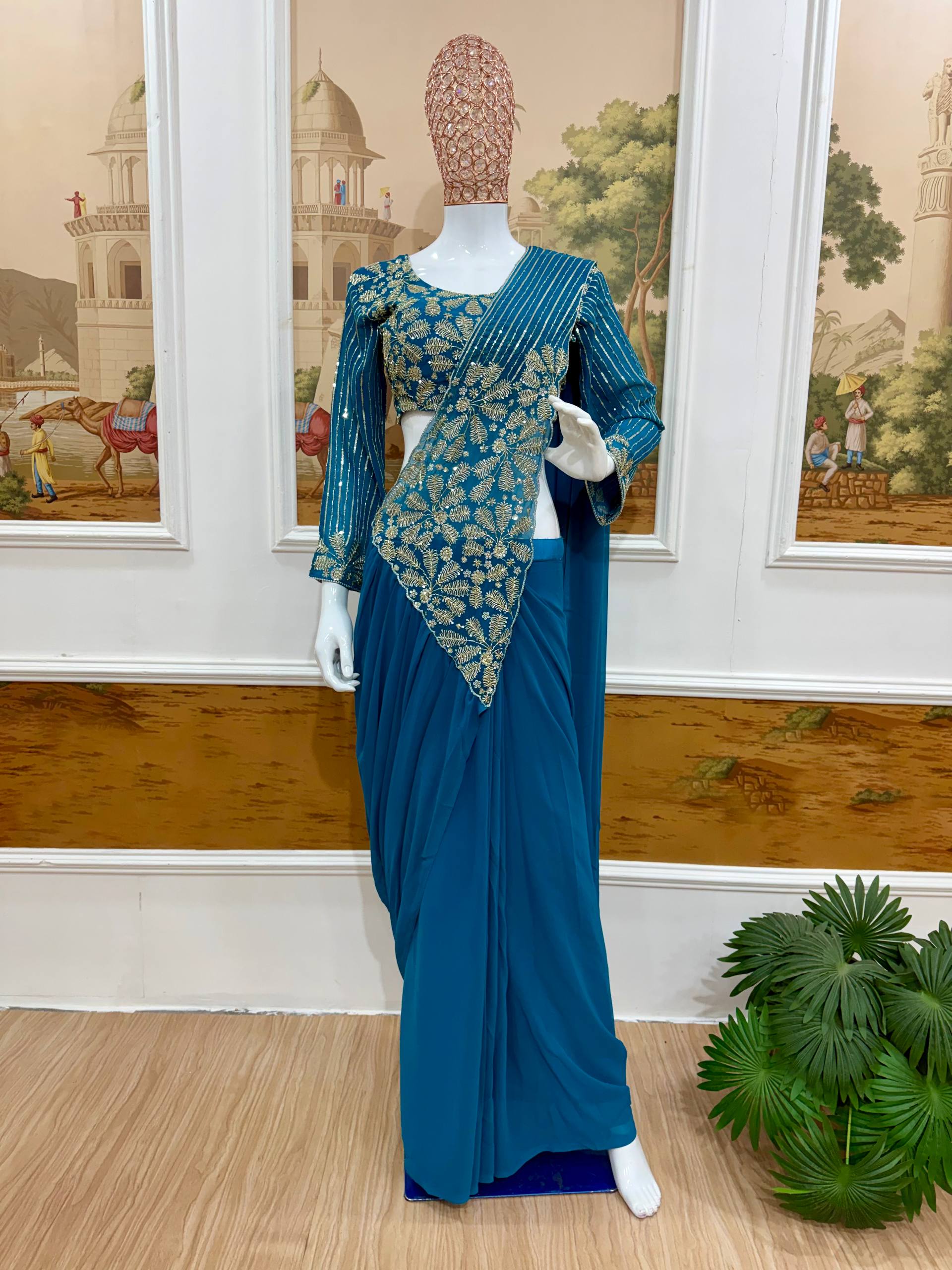 Elegant Occasion Wear Ready-to-Wear Saree