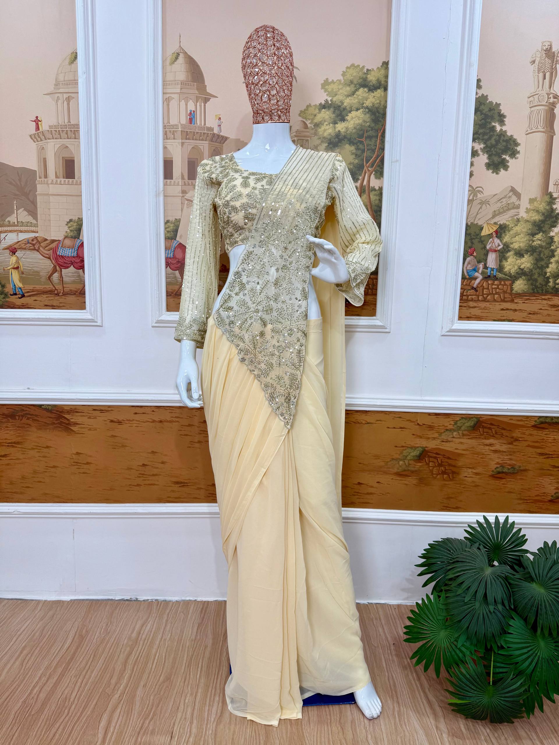Elegant Occasion Wear Ready-to-Wear Saree