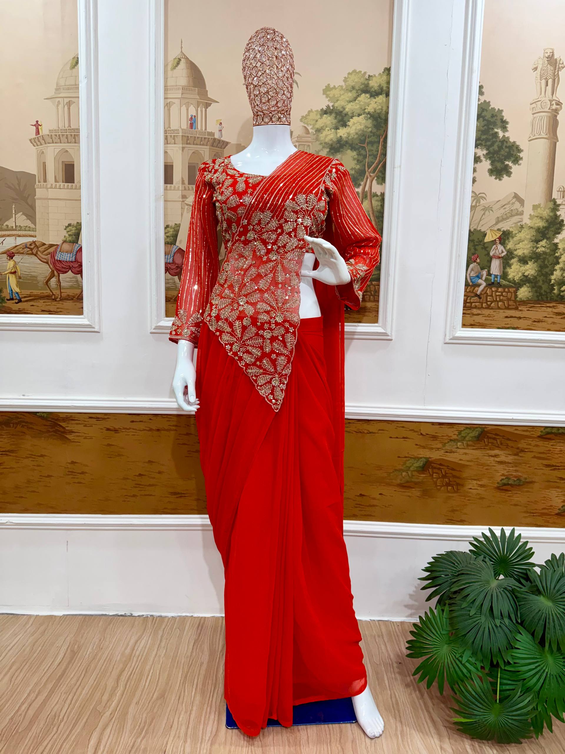 Elegant Occasion Wear Ready-to-Wear Saree
