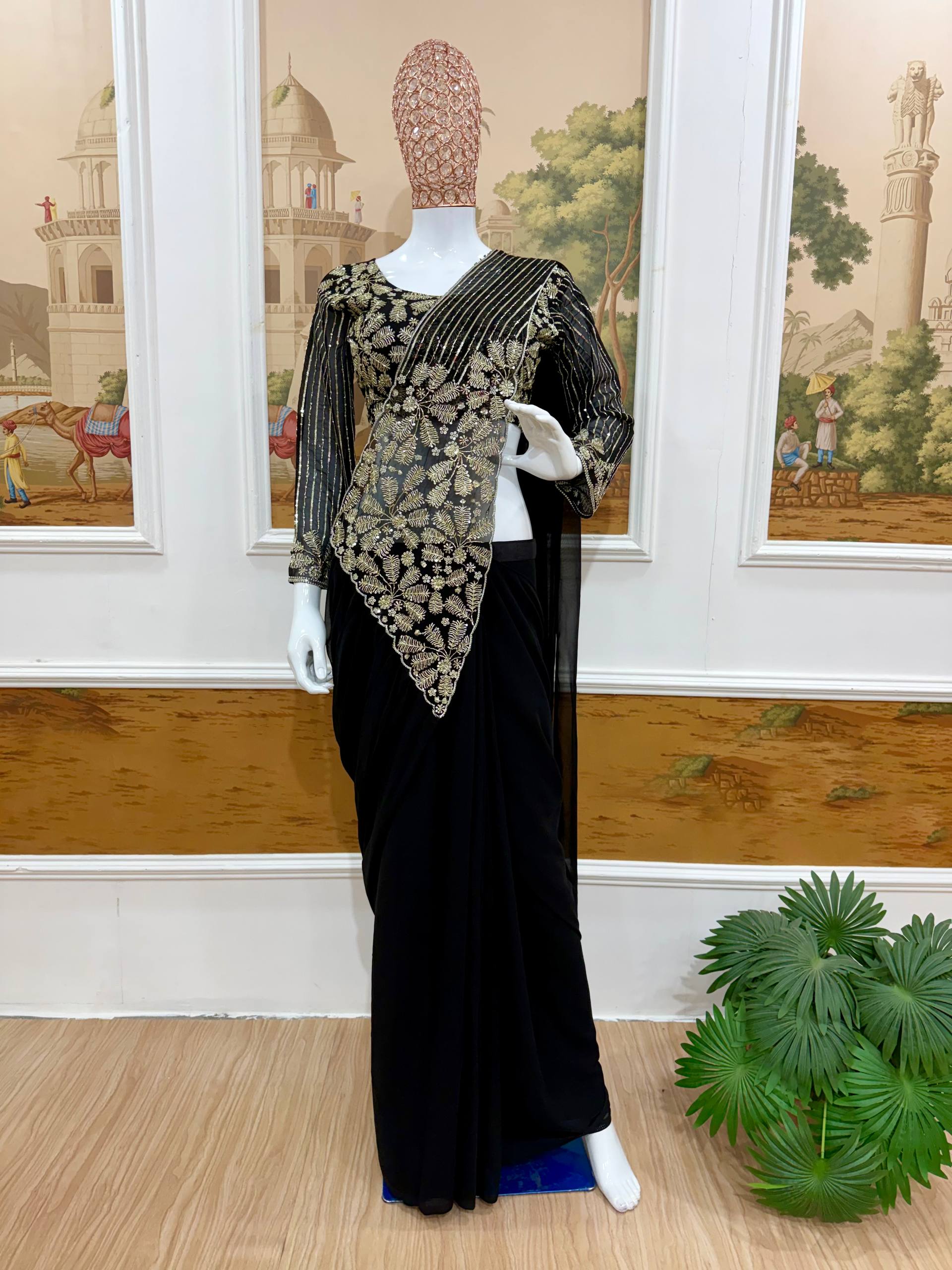 Elegant Occasion Wear Ready-to-Wear Saree