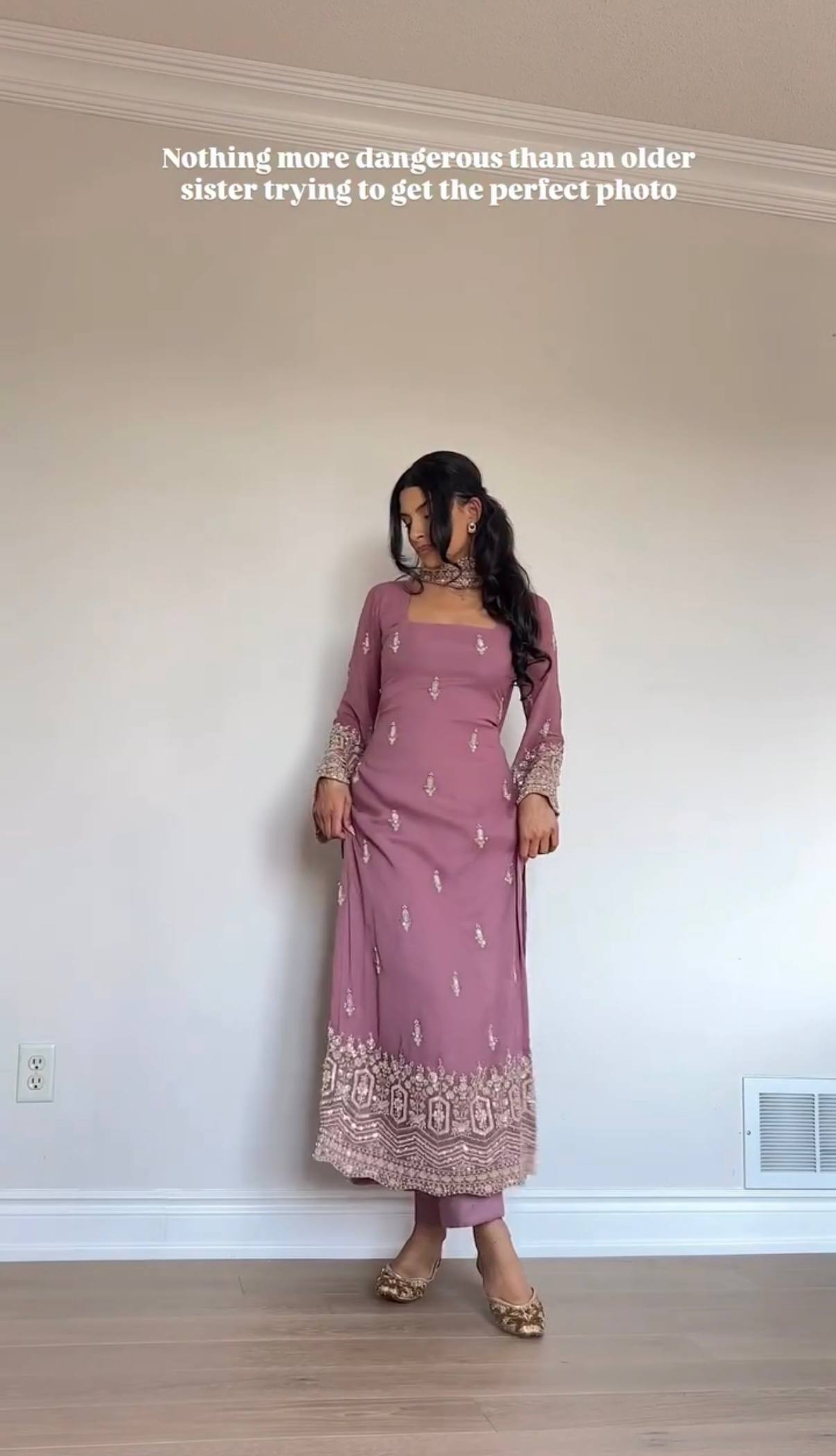 Straight Pair Embroidered Kurti With Pant & Dupatta Set