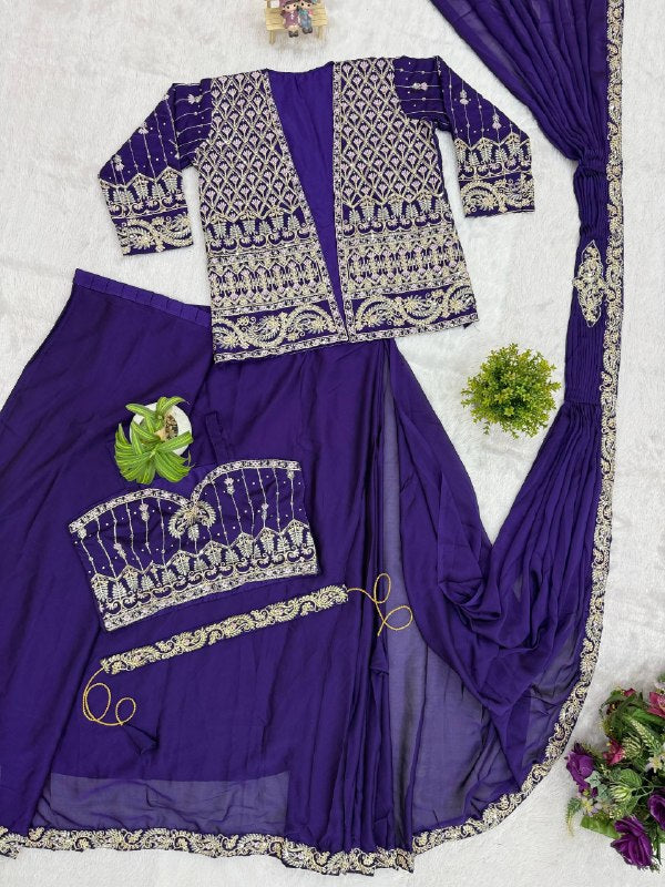 Koti With Drape Rangoli Silk Saree Kdvogue