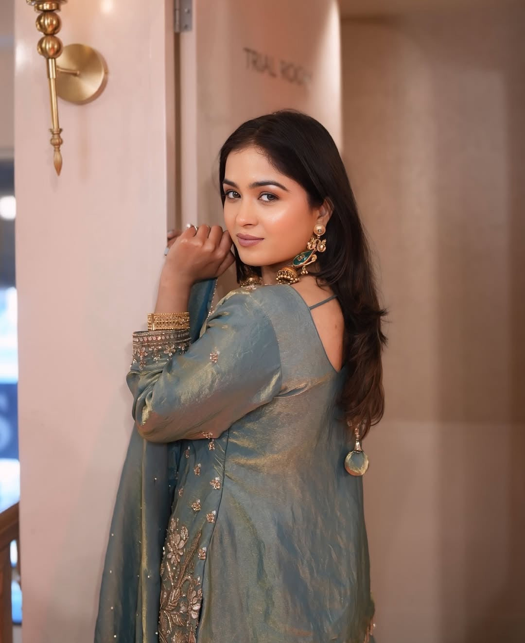 Vani - KD002 Ocean Mint Kurti With Pant & Dupatta