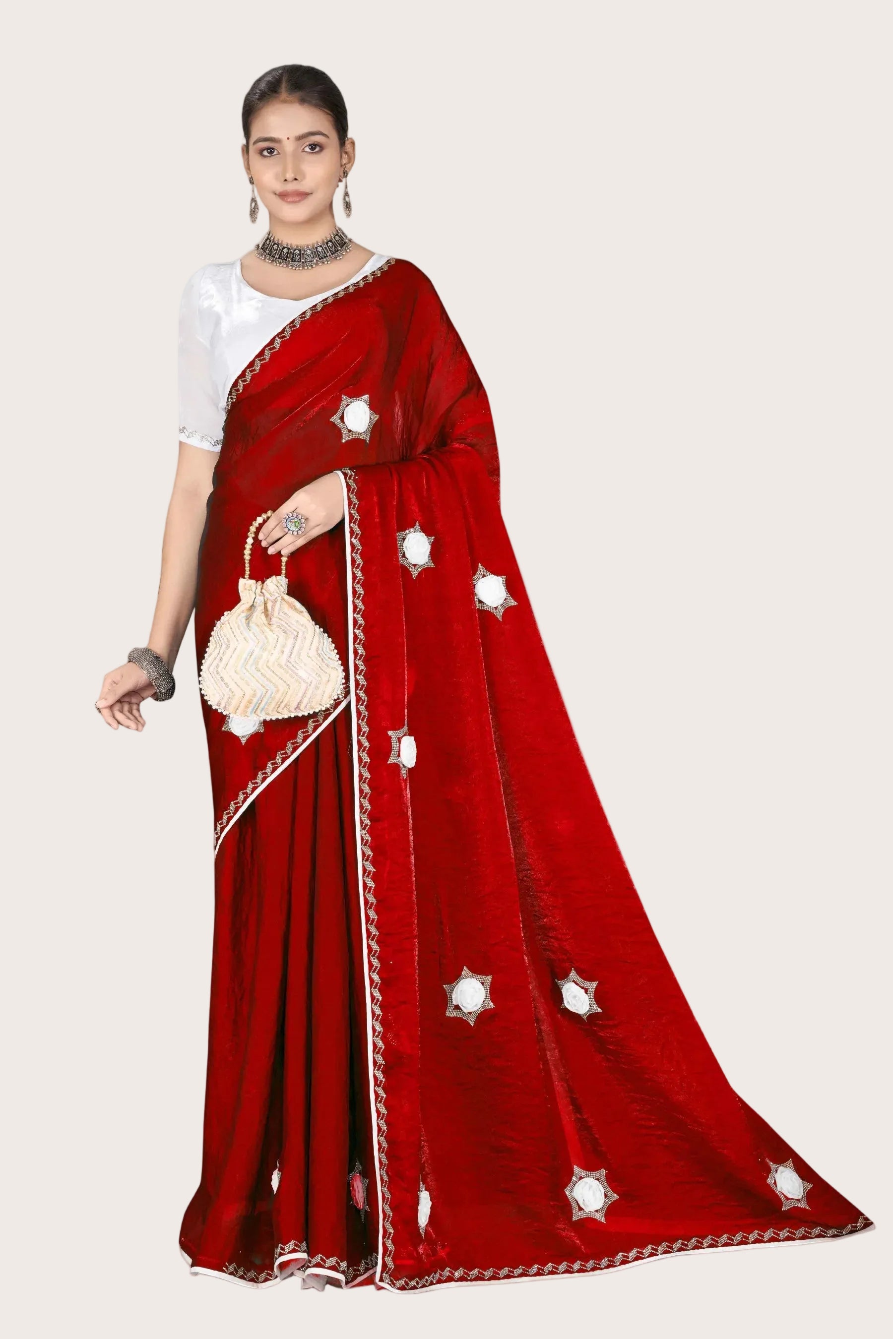 Diva - KD1002 Red Elegance Saree