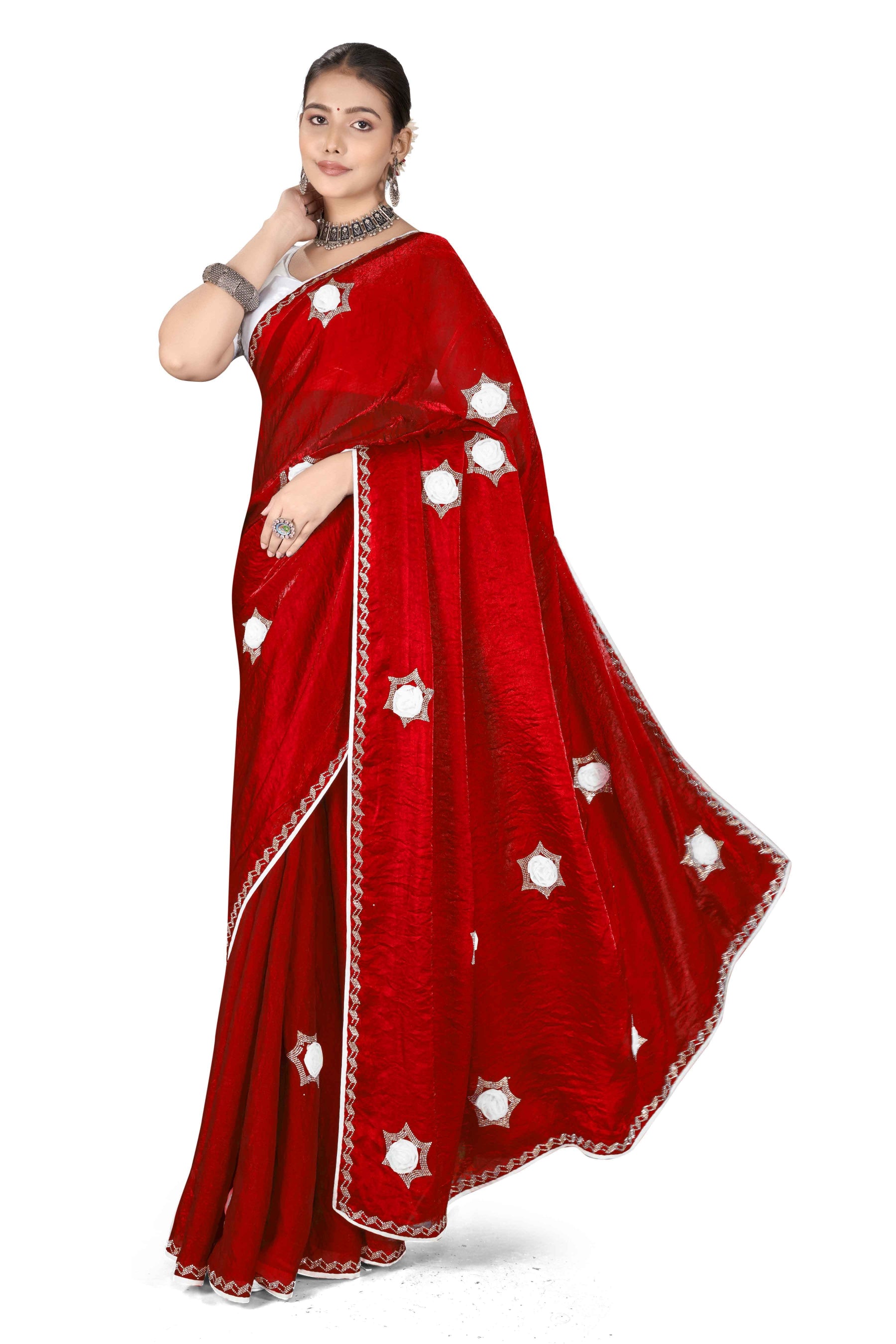 Diva - KD1002 Red Elegance Saree
